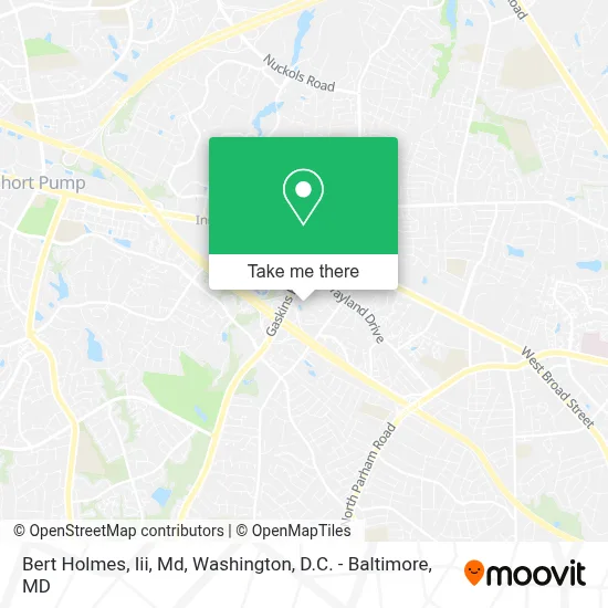 Bert Holmes, Iii, Md map