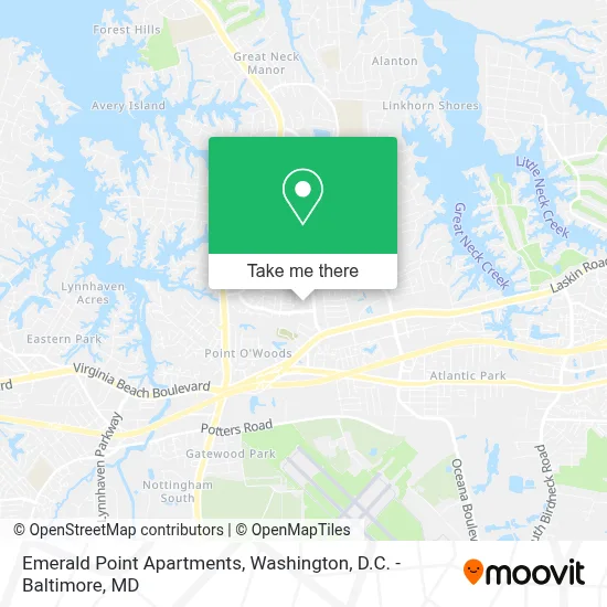 Emerald Point Apartments map