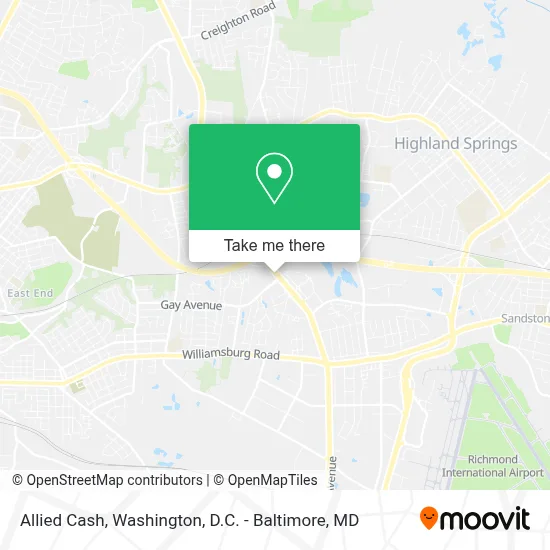 Allied Cash map