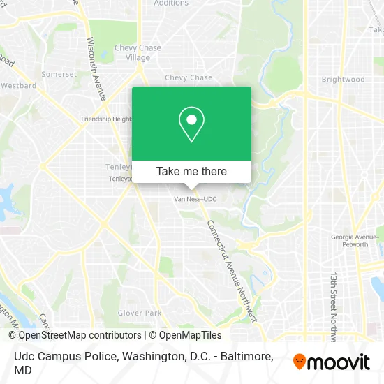 Udc Campus Police map