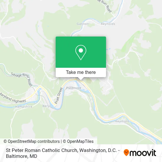 St Peter Roman Catholic Church map