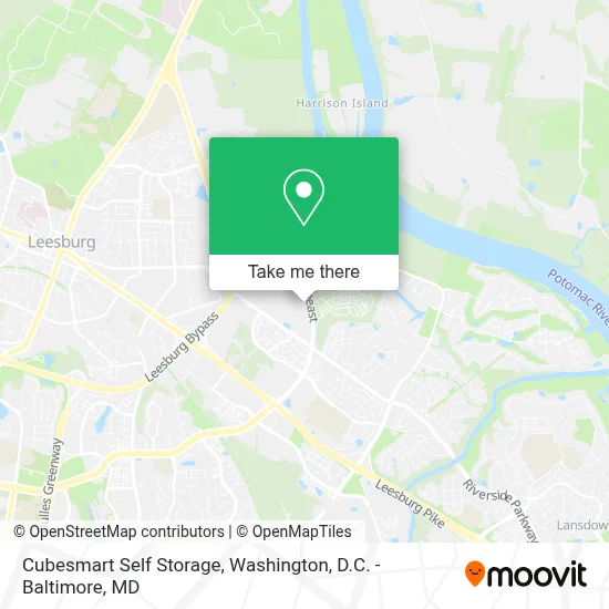 Cubesmart Self Storage map
