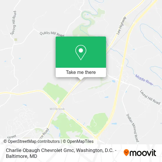 Charlie Obaugh Chevrolet Gmc map
