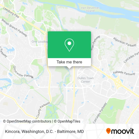 Kincora map