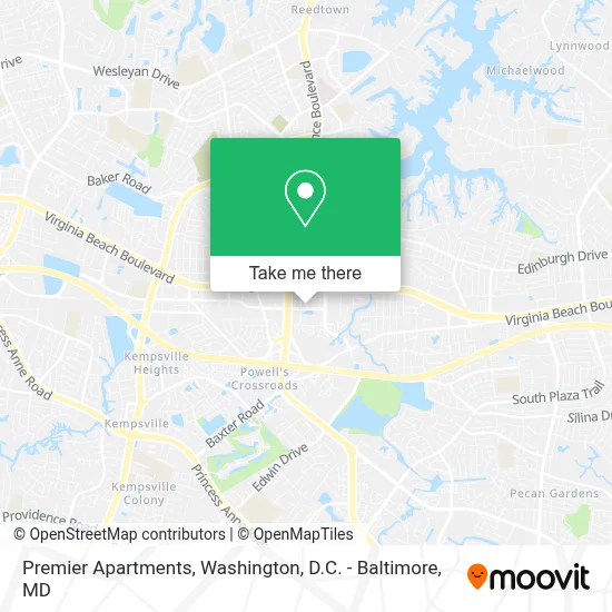 Premier Apartments map