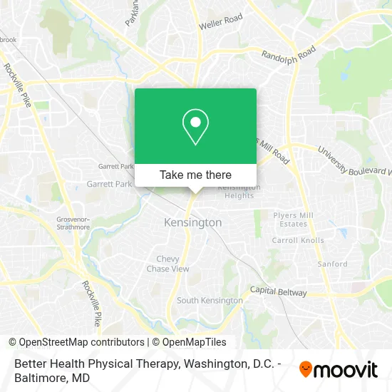 Better Health Physical Therapy map