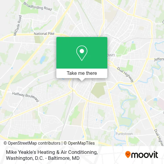 Mike Yeakle's Heating & Air Conditioning map
