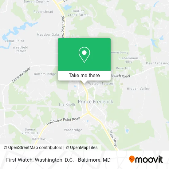 First Watch map