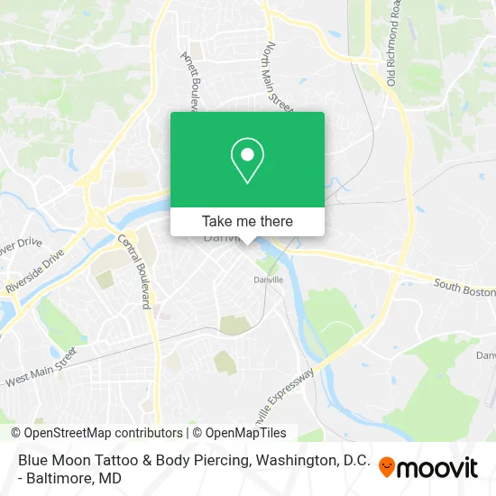 Blue Moon Tattoo & Body Piercing map