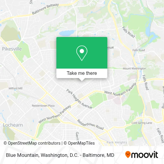 Blue Mountain map