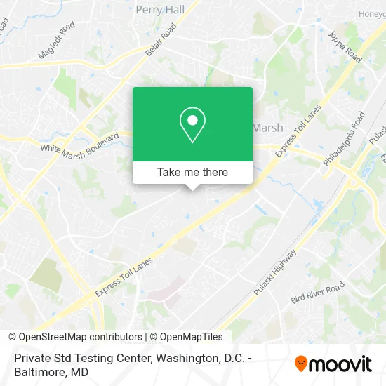 Private Std Testing Center map