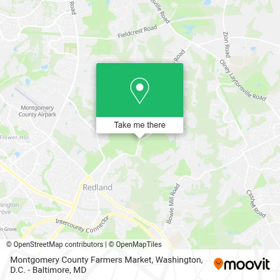 Montgomery County Farmers Market map