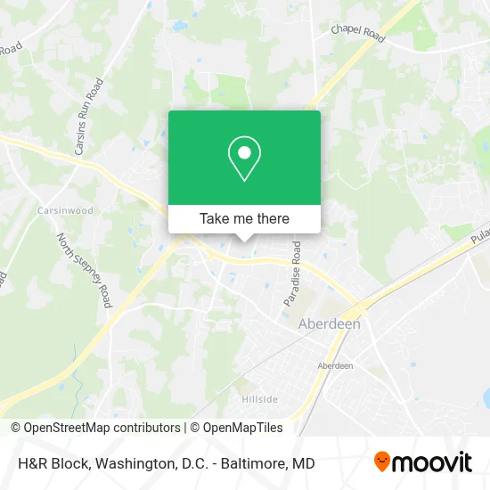 H&R Block map