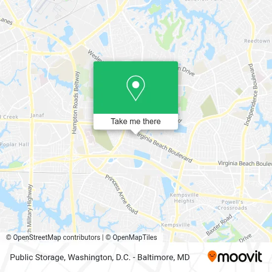 Public Storage map