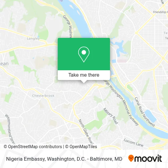 Nigeria Embassy map