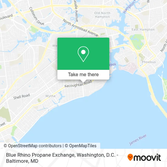 Blue Rhino Propane Exchange map