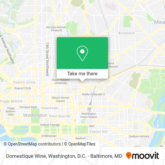 Domestique Wine map