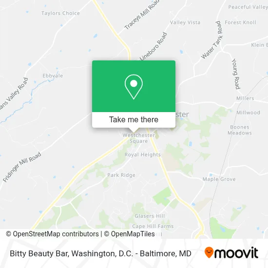 Bitty Beauty Bar map