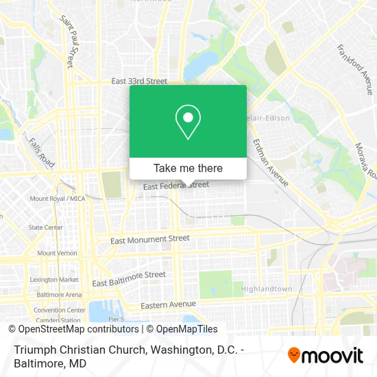 Triumph Christian Church map