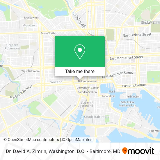 Dr. David A. Zimrin map