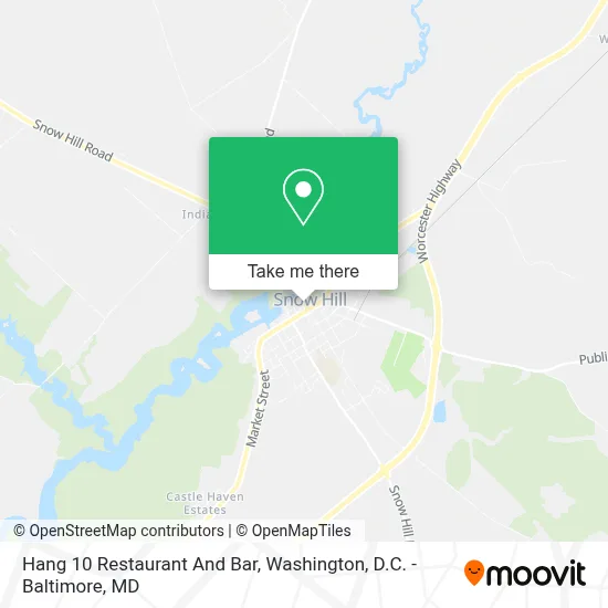 Hang 10 Restaurant And Bar map