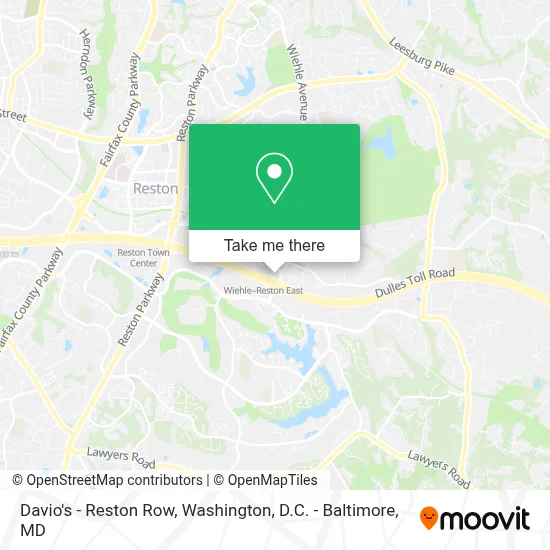 Davio's - Reston Row map