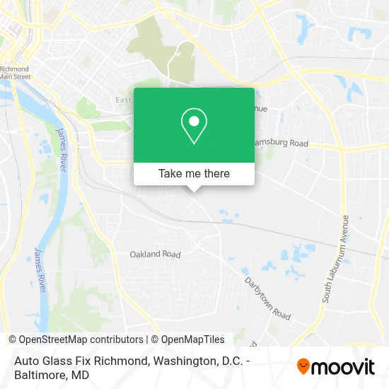 Auto Glass Fix Richmond map