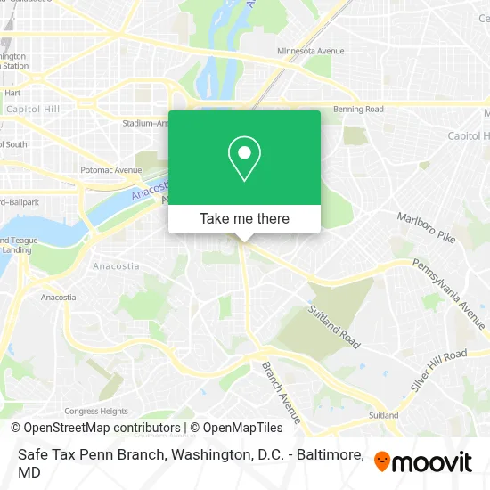 Safe Tax Penn Branch map