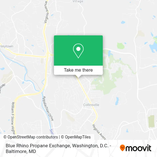 Blue Rhino Propane Exchange map