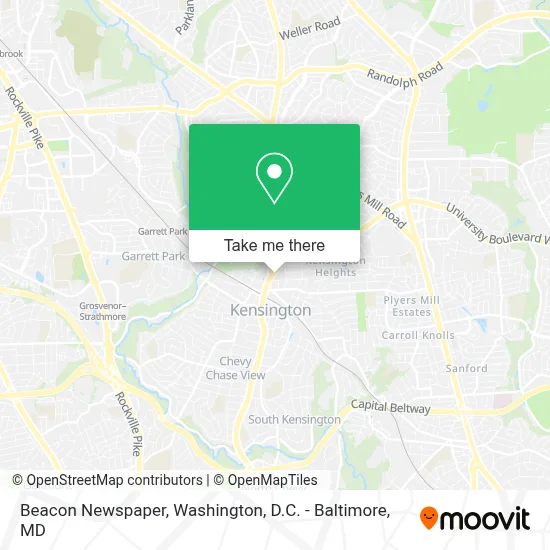 Beacon Newspaper map