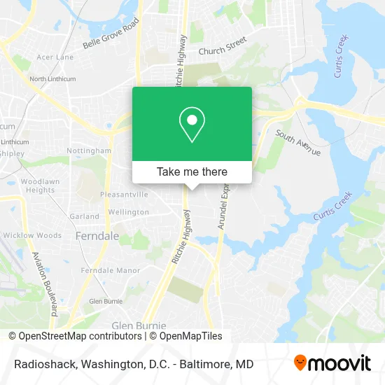 Radioshack map