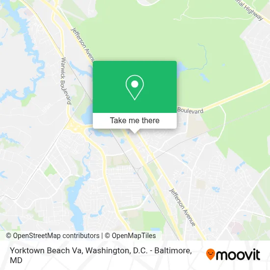 Yorktown Beach Va map
