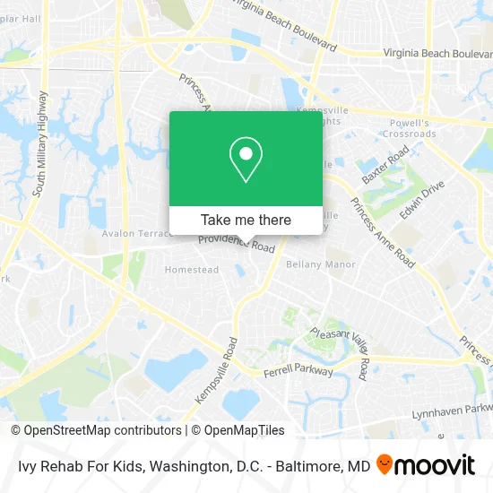 Ivy Rehab For Kids map