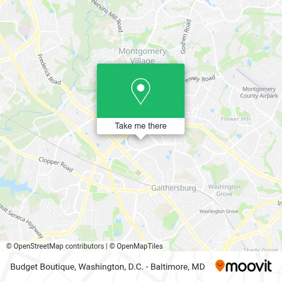 Budget Boutique map