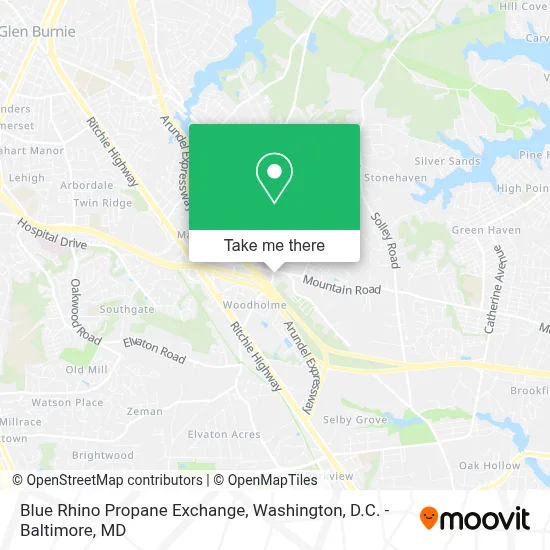 Blue Rhino Propane Exchange map