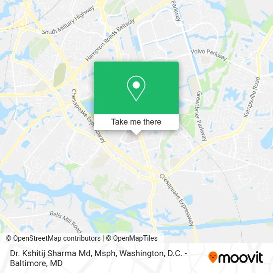 Dr. Kshitij Sharma Md, Msph map
