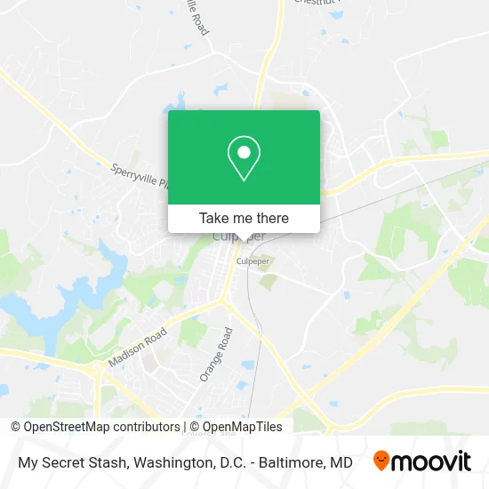 My Secret Stash map
