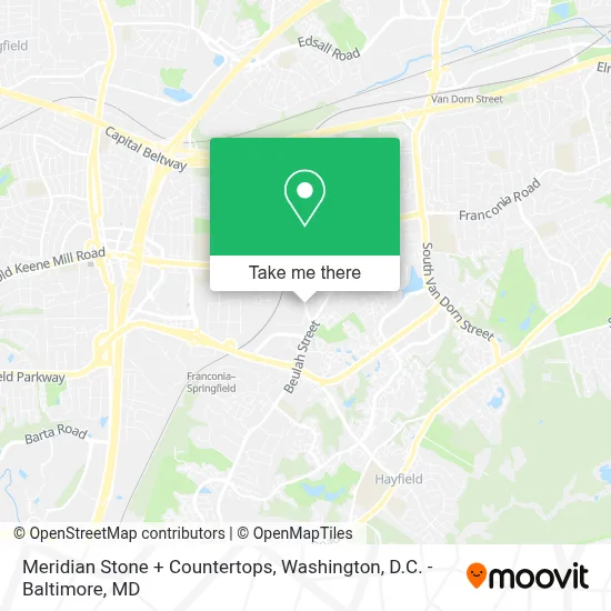 Meridian Stone + Countertops map