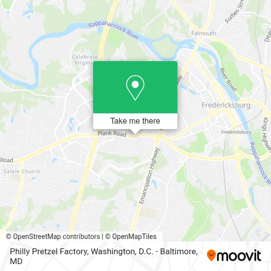 Philly Pretzel Factory map