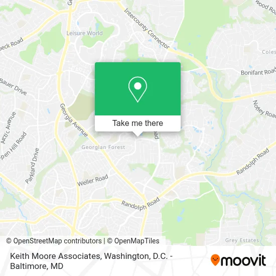 Keith Moore Associates map