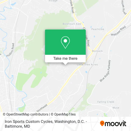 Iron Sports Custom Cycles map