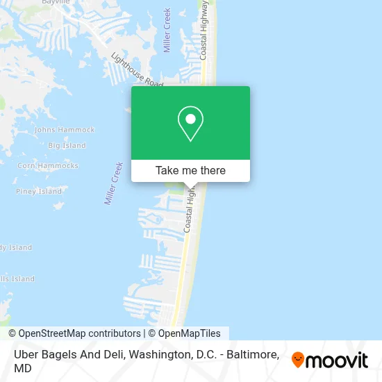 Uber Bagels And Deli map