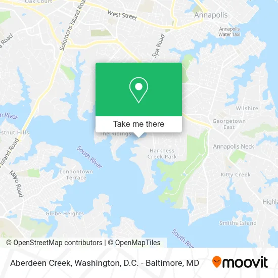 Aberdeen Creek map