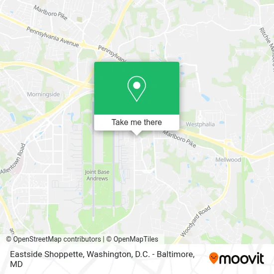 Eastside Shoppette map