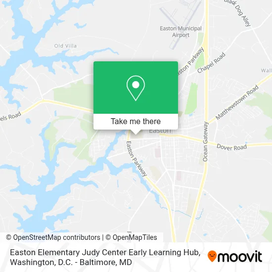 Easton Elementary Judy Center Early Learning Hub map
