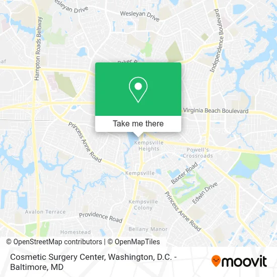 Cosmetic Surgery Center map