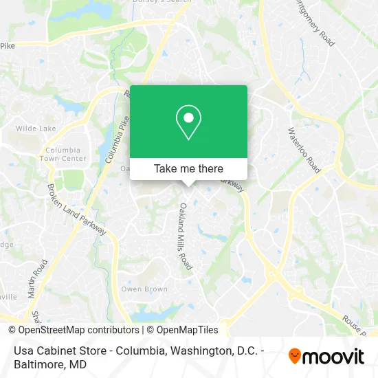 Usa Cabinet Store - Columbia map