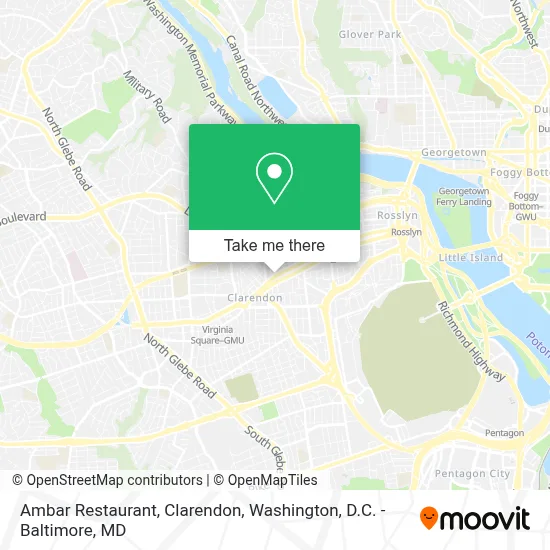 Ambar Restaurant, Clarendon map