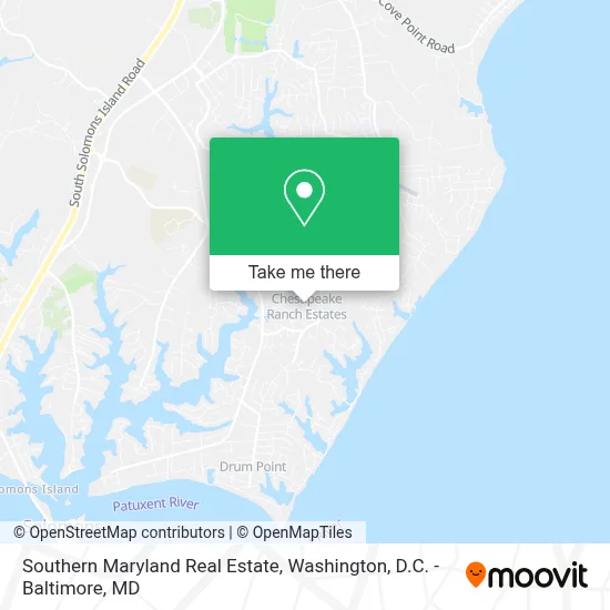 Southern Maryland Real Estate map