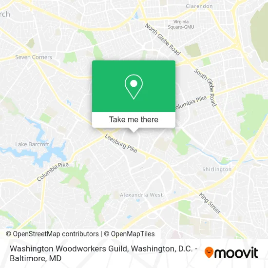 Washington Woodworkers Guild map